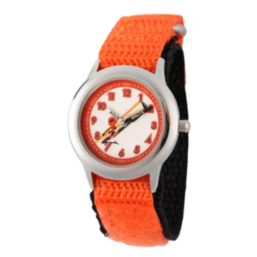 Disney The Incredibles 2 Helen The Incredibles Boys Orange Strap Watch Wds000575