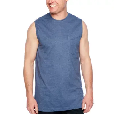Smiths Workwear Mens Crew Neck Sleeveless Muscle T-Shirt