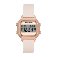 Skechers Faysmith Womens Chronograph Digital Pink Strap Watch Sr6195