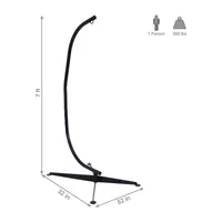 Sunnydaze® Steel C-Stand for Hanging Hammock Chairs