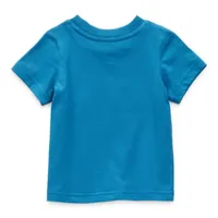 Okie Dokie Baby Boys Birthday Crew Neck Short Sleeve Graphic T-Shirt