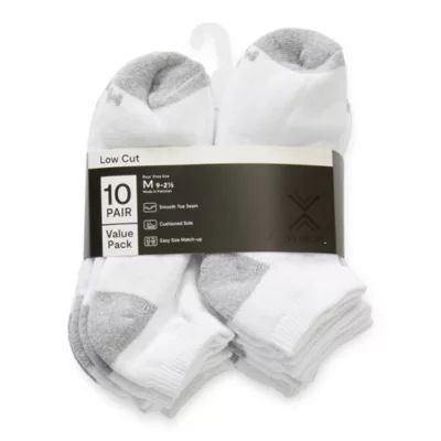 Xersion Little & Big Boys Pair Low Cut Socks