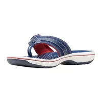 Clarks Womens Cloudsteppers Breeze Sea Flip-Flops