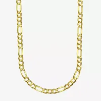 14K Gold Solid Figaro Chain Necklace