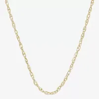 14K Gold 18 Inch Solid 1MM Link Chain Necklace