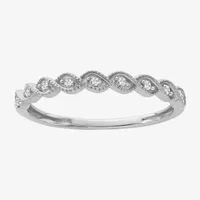 1/10 CT. T.W. Natural White Diamond Sterling Silver Band