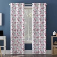 Sun Zero Rainbows Energy Saving 100% Blackout Grommet Top Single Curtain Panel