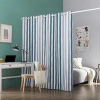 Sun Zero Pippa Energy Saving 100% Blackout Grommet Top Single Curtain Panel