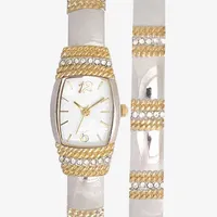 Elgin Womens Two Tone 2-pc. Watch Boxed Set Eg9091st