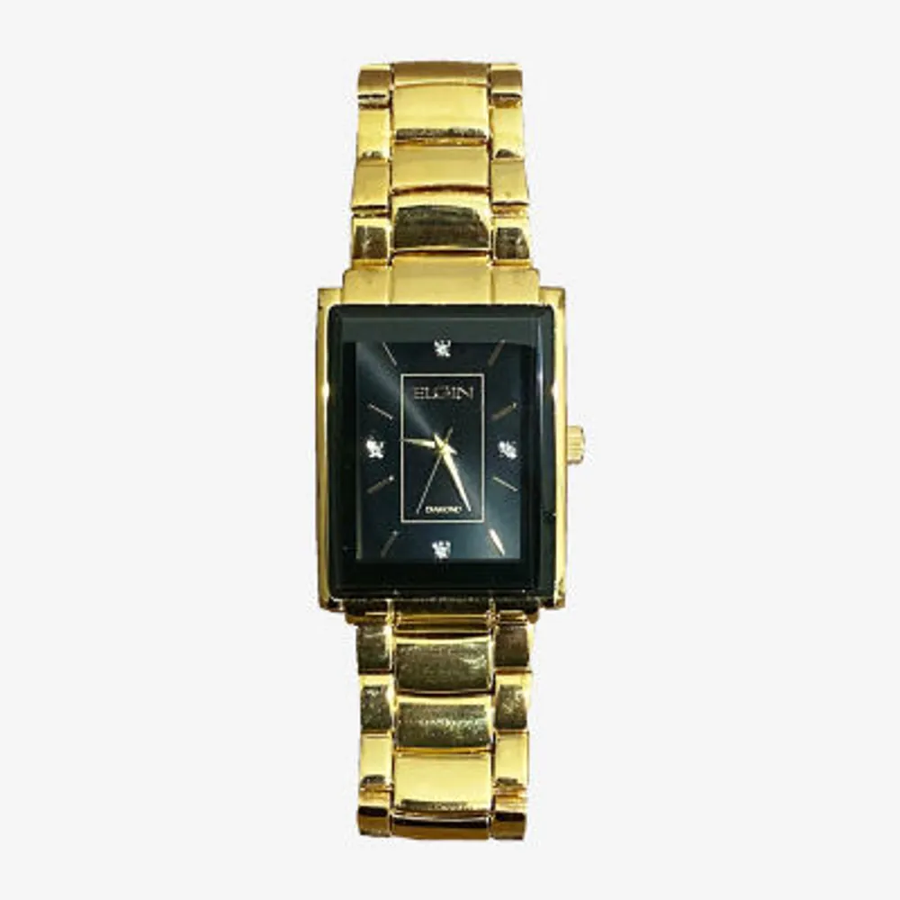 Elgin Mens Gold Tone Bracelet Watch Fg160041 | Fairlane Town Center