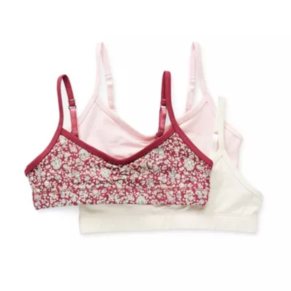 Mightly Girls Fair Trade Organic Cotton Bralettes 3-pack