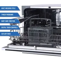 Farberware Professional FCD06ABBWHA 6-Place Setting Countertop Dishwasher