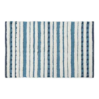 Distant Lands 20x32 Woven Stripe Fashion Bath Rug