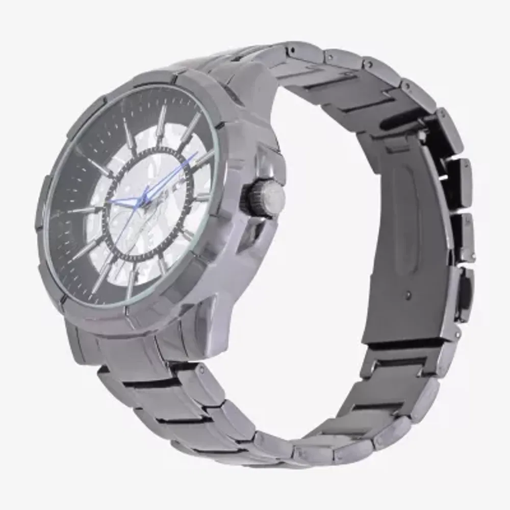 Geneva Mens Gray Bracelet Watch Mac8100jc