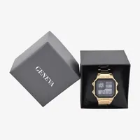 Geneva Mens Digital Gold Tone Bracelet Watch Mac8093jc