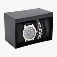 Geneva Mens Black 5-pc. Watch Boxed Set Mac8082jc