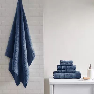 Madison Park Essentials Remy Cotton Super Soft Solid 6-pc. Quick Dry Bath Towel Set