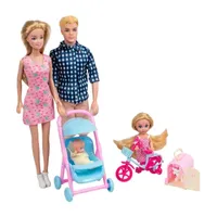 Chic Dolls Family Doll Set With Accessories Doll