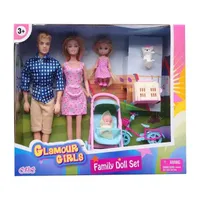 Chic Dolls Family Doll Set With Accessories Doll