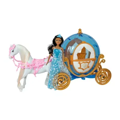 Chic Dolls Princess Doll With Horse And Carriage-Ethnic Doll