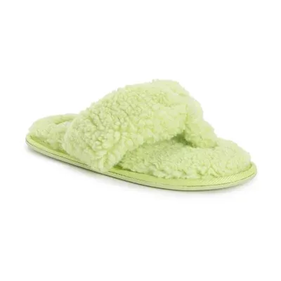 Muk Luks Taryn Thong Womens Slip-On Slippers