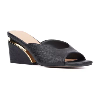 Torgeis Womens Carissa Wedge Sandals