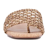 Torgeis Womens Bronze Flat Sandals