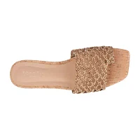 Torgeis Womens Bronze Flat Sandals