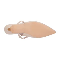 Torgeis Womens Tamara Pointed Toe Kitten Heel Pumps
