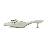 Torgeis Womens Agustina Pointed Closed Toe Mules