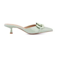 Torgeis Womens Agustina Pointed Closed Toe Mules