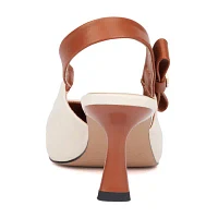 Torgeis Womens Inessa Flared Heel Pumps