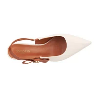 Torgeis Womens Inessa Flared Heel Pumps