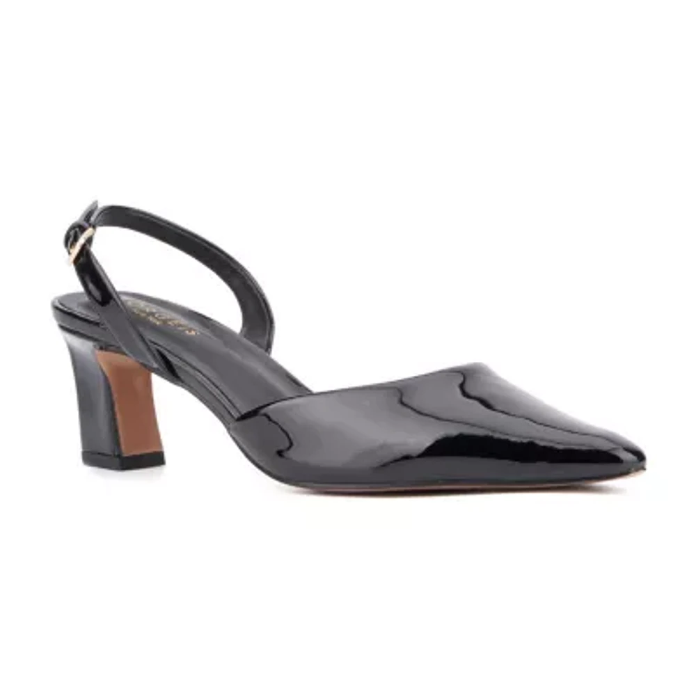 Torgeis Womens Jacqueline Block Heel Pumps