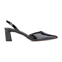 Torgeis Womens Jacqueline Block Heel Pumps