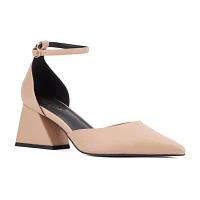 Torgeis Womens Vicki Block Heel Pumps