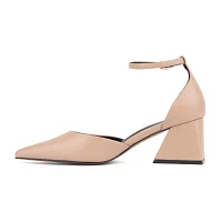 Torgeis Womens Vicki Block Heel Pumps