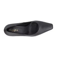 Torgeis Womens Kamana Flared Heel Pumps