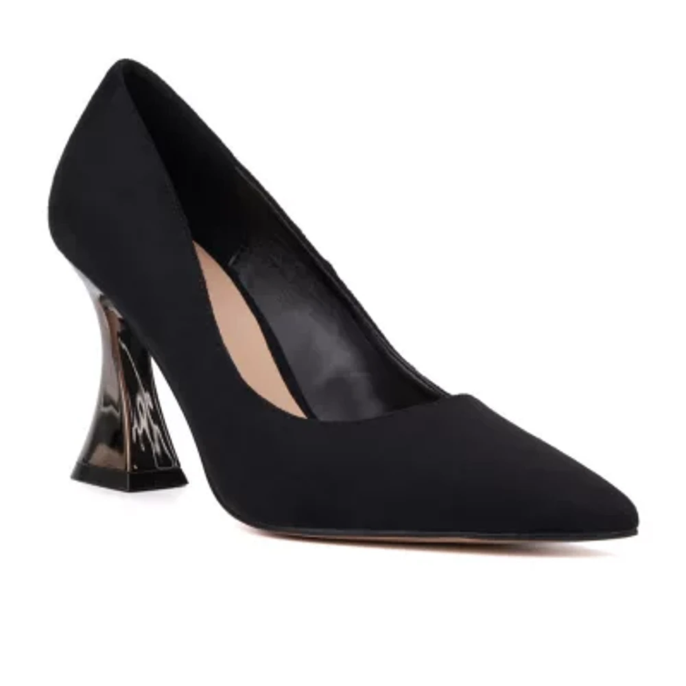Torgeis Womens Adena Flared Heel Pumps