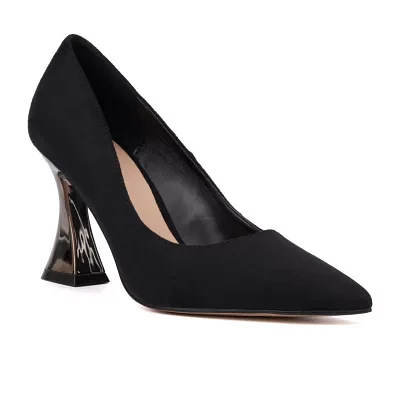 Torgeis Womens Adena Flared Heel Pumps