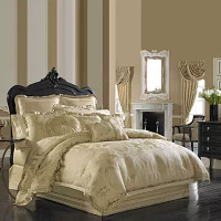 Queen Street 4-pc. Neopolitano Damask + Scroll Comforter Set