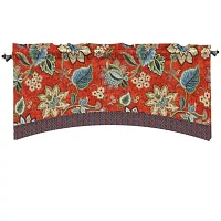 Waverly Brighton Blossom Rod-Pocket Arch Valance