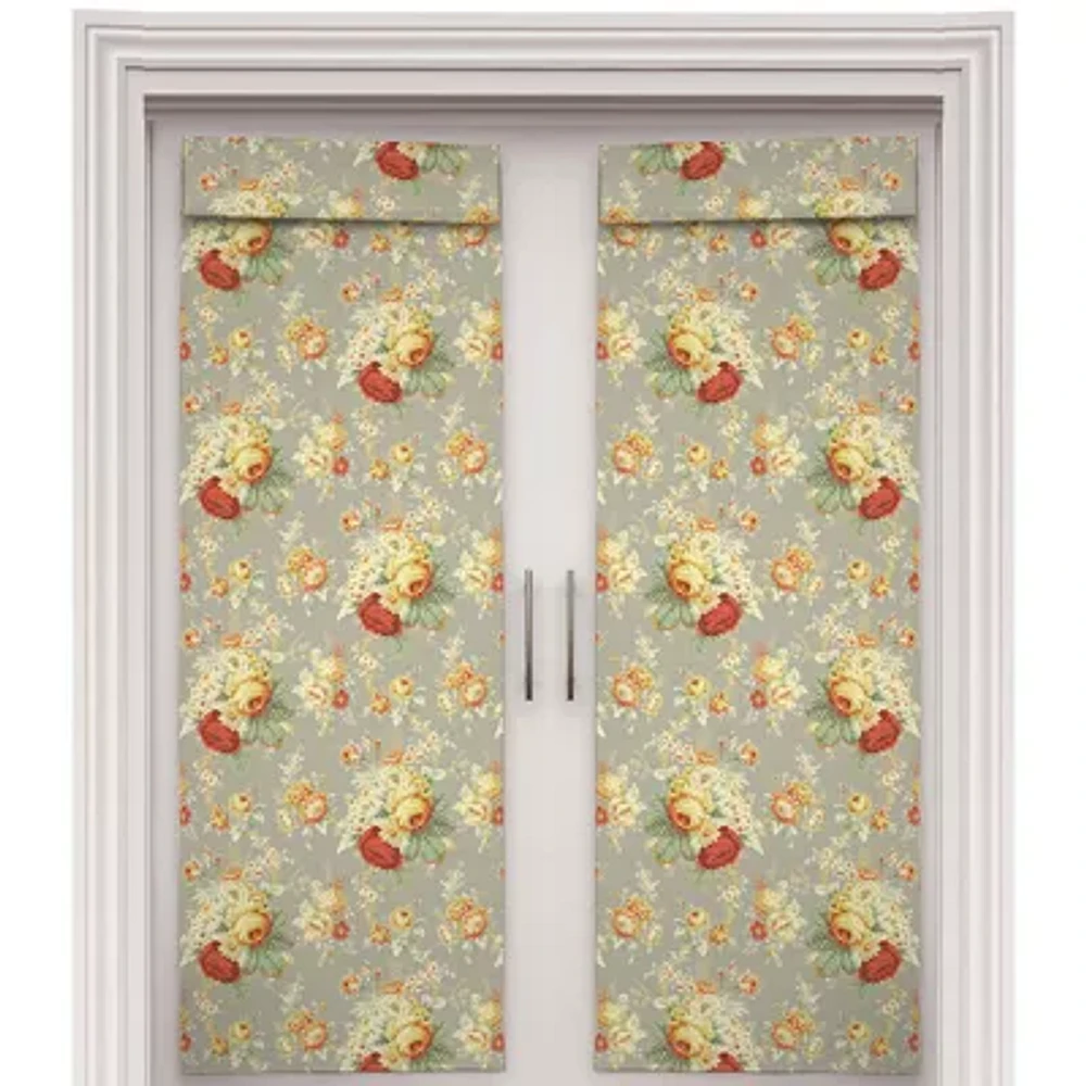 Waverly Light-Filtering Rod Pocket Single Door Panel Curtain