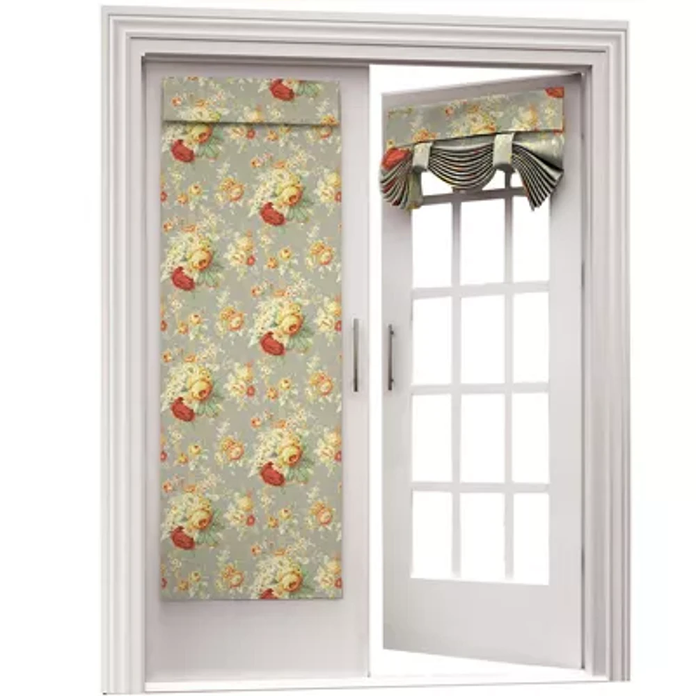 Waverly Light-Filtering Rod Pocket Single Door Panel Curtain