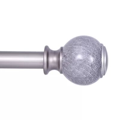 Kenney Claremont Noah Gray Marble 1 Curtain Rod