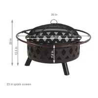 Sunnydaze Collection Portable Weather Resistant Fire Pit