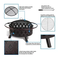 Sunnydaze Collection Portable Weather Resistant Fire Pit