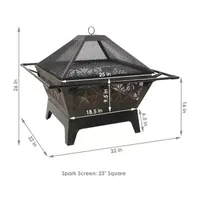 Sunnydaze Collection Portable Weather Resistant Fire Pit