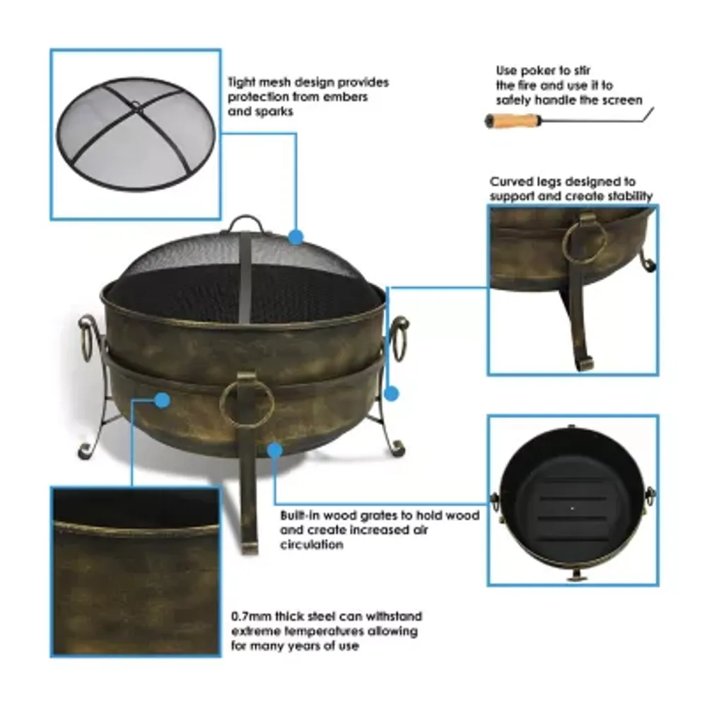 Sunnydaze Collection Weather Resistant Fire Pit