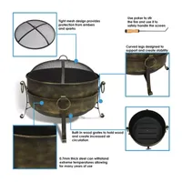 Sunnydaze Collection Weather Resistant Fire Pit